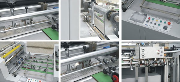 Automatic Water - Soluble Roll Laminator Machine With Collecting Rewinder