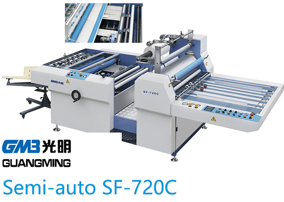 China Durable Semi Automatic Lamination Machine With Paper Overlap Regulator supplier