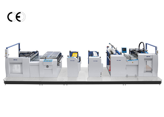 China Double Units Automatic Lamination Machine Wooden Case Packing Low Noise Runnning supplier